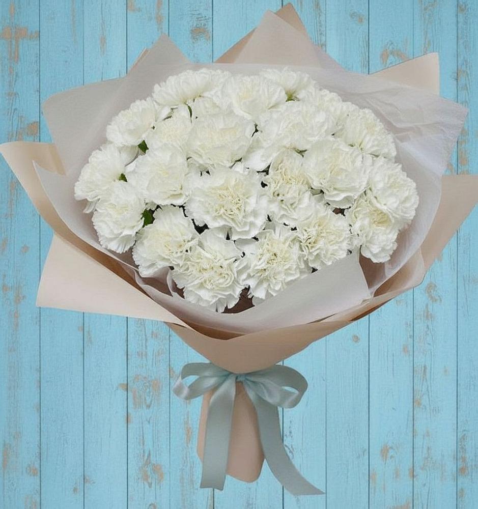 Букет цветов из: Гвоздики в Преградной