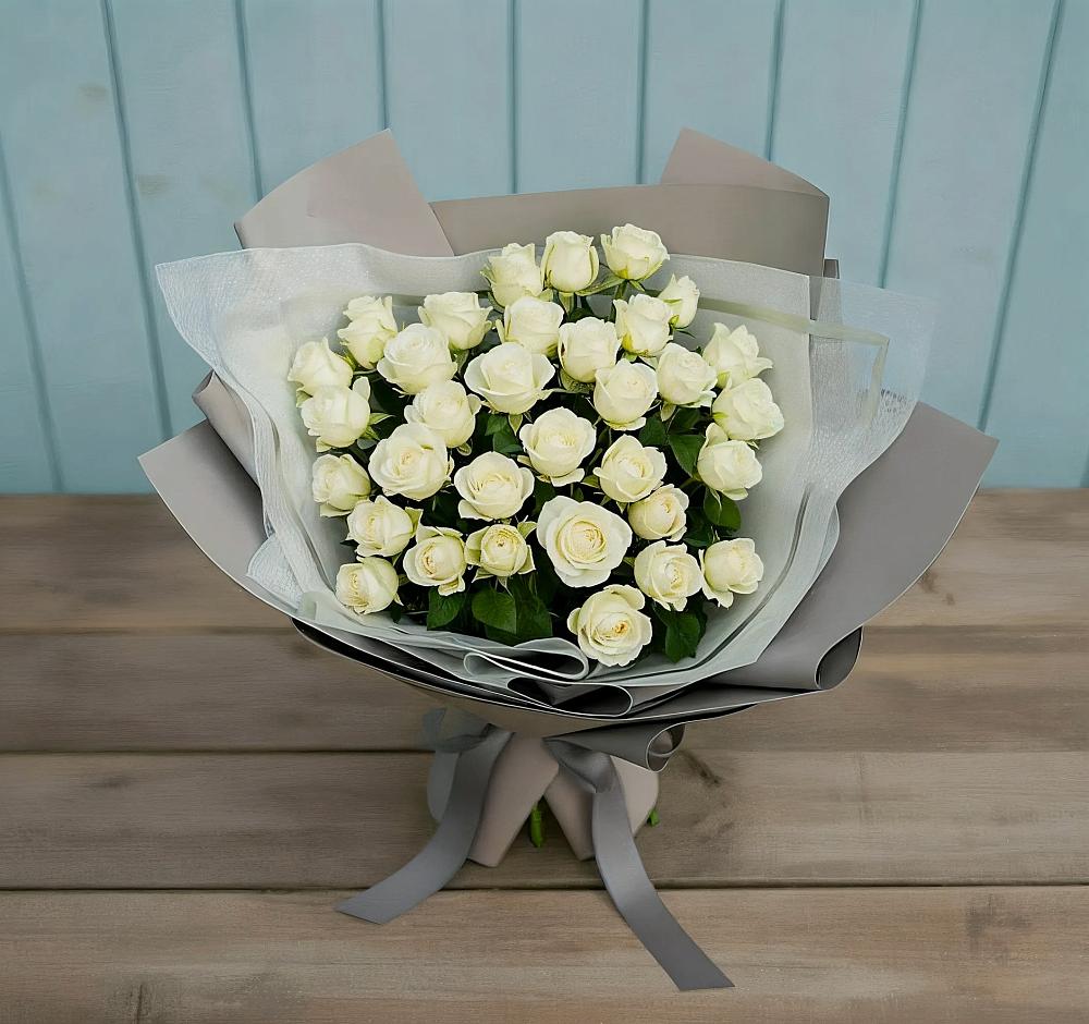 Букет Белоснежная нежность в Преградной
