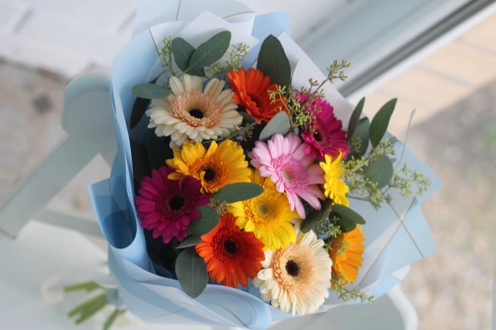 Букет цветов из: Герберы в Преградной