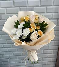 Букет цветов из:  Розы и Хризантемы в Преградной