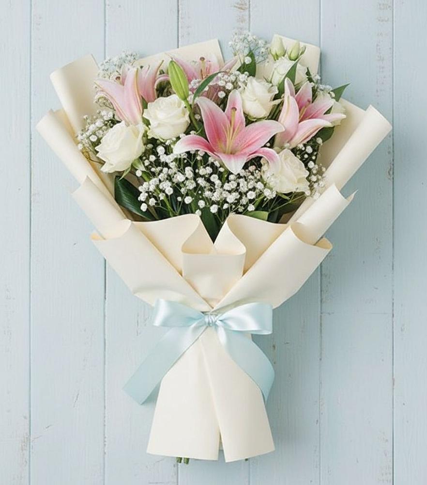 Букет цветов из: Лилии в Преградной