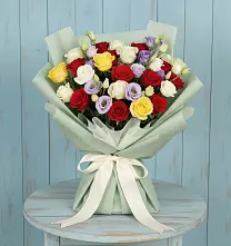 Букет цветов из:  Розы #REPLACE_PRED# Преградной