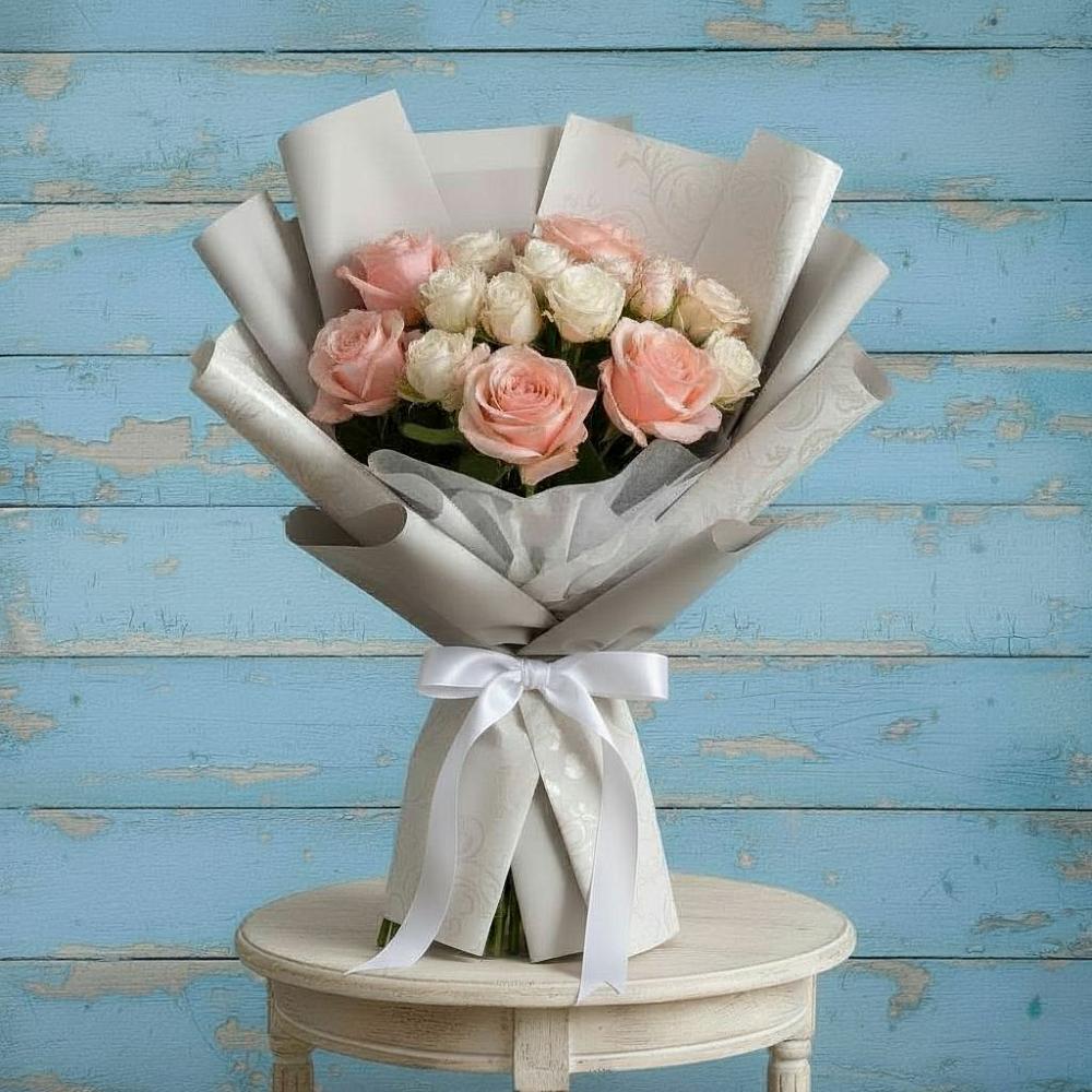 Букет цветов из: Розы в Преградной