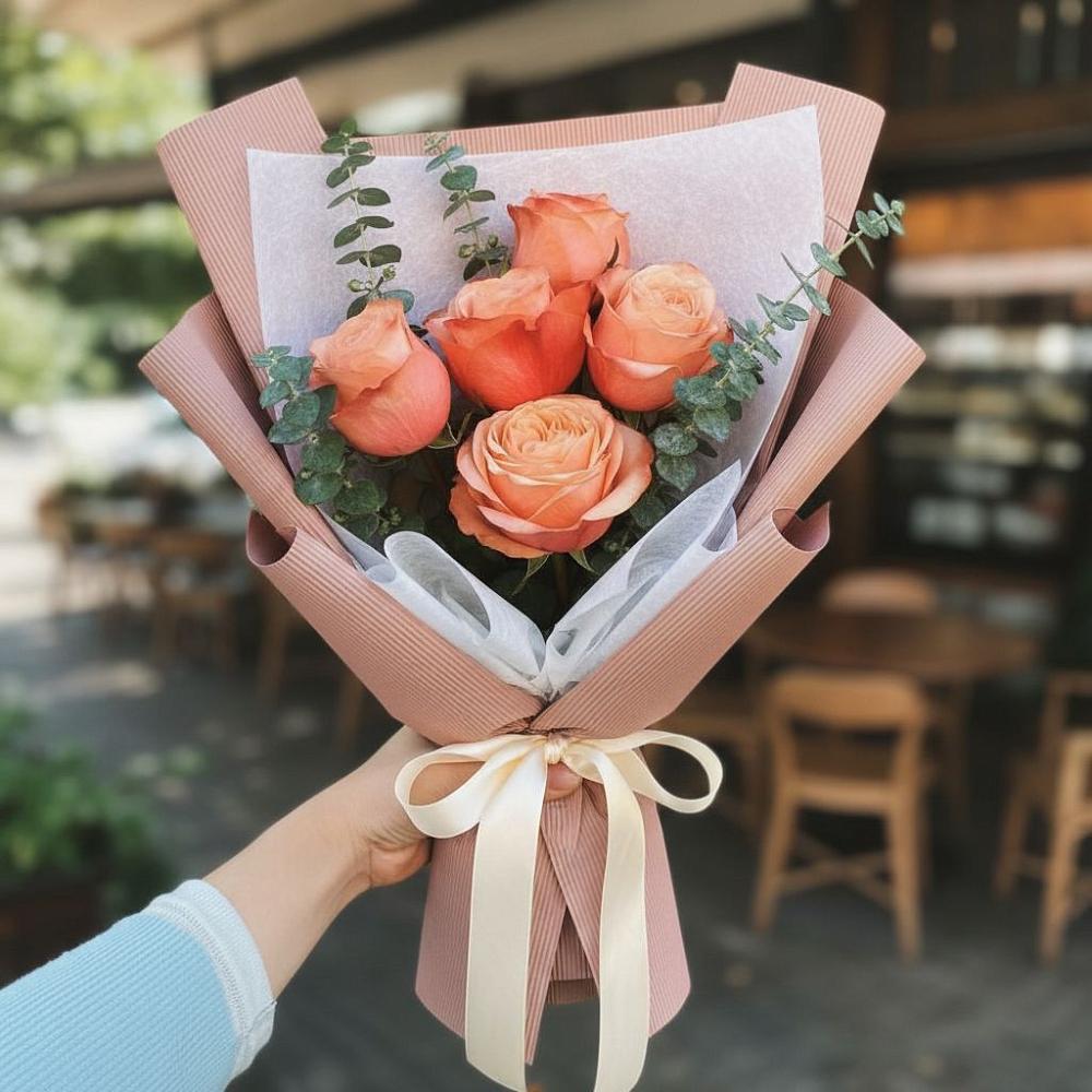 Букет цветов из: Розы в Преградной