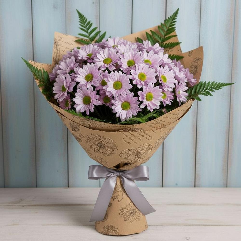 Букет цветов из: Хризантемы в Преградной