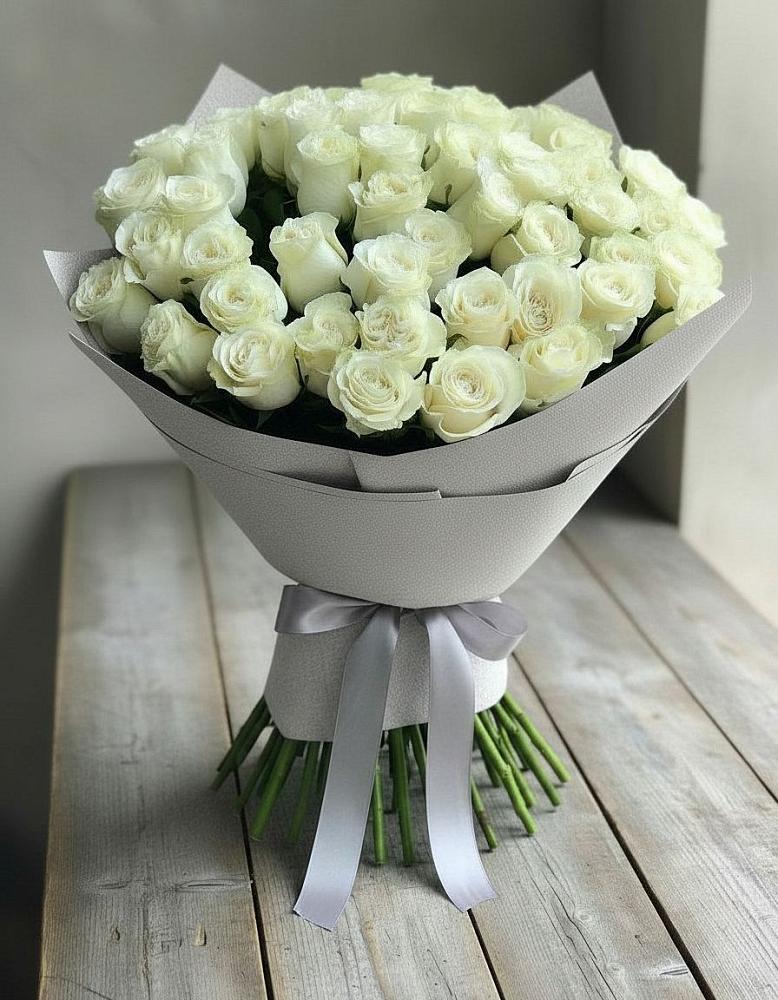 Букет 35 Белых роз в Преградной