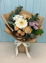 Букет цветов из:  Герберы и Хризантемы в Преградной