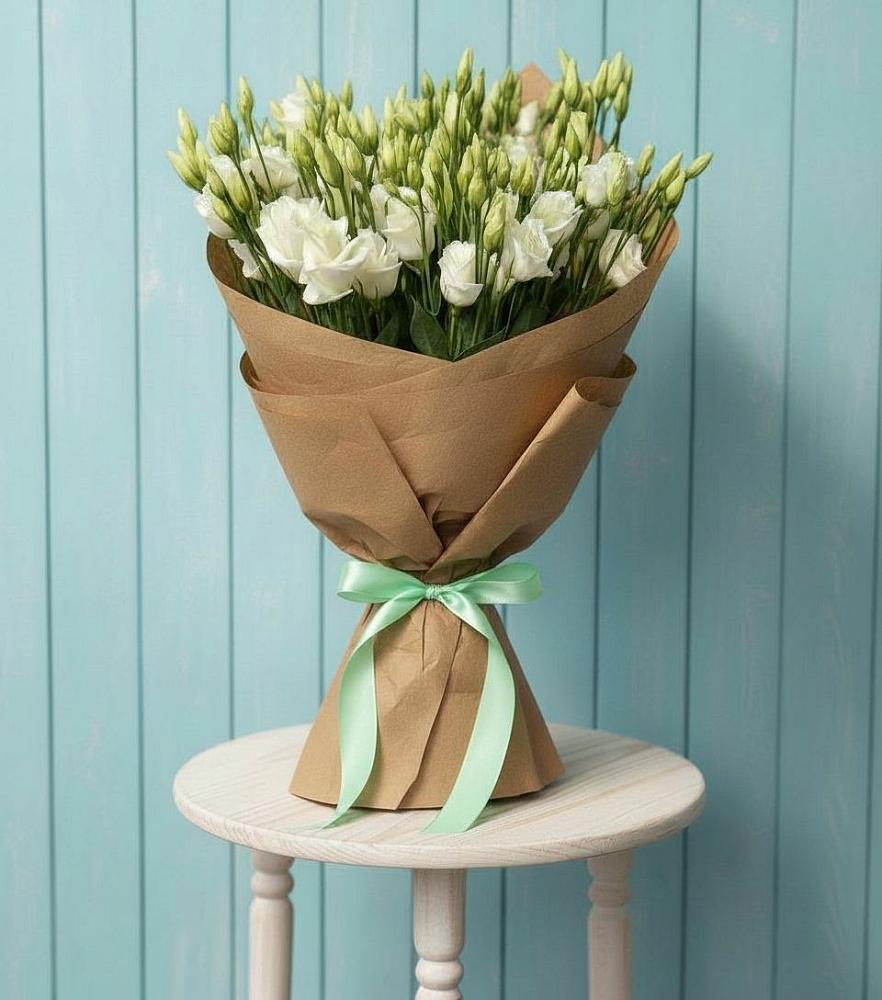 Букет цветов из: Лизиантусы в Преградной