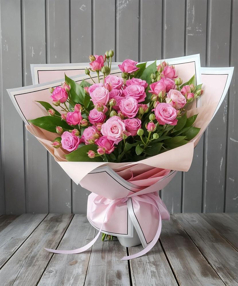 Букет Розовый кустик в Преградной