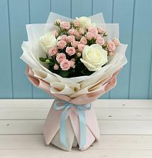 Букет цветов из:  Розы в Преградной