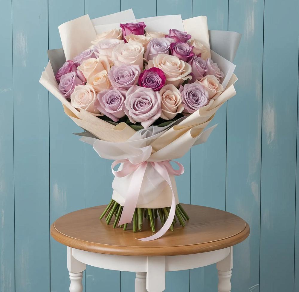 Букет цветов из: Розы в Преградной