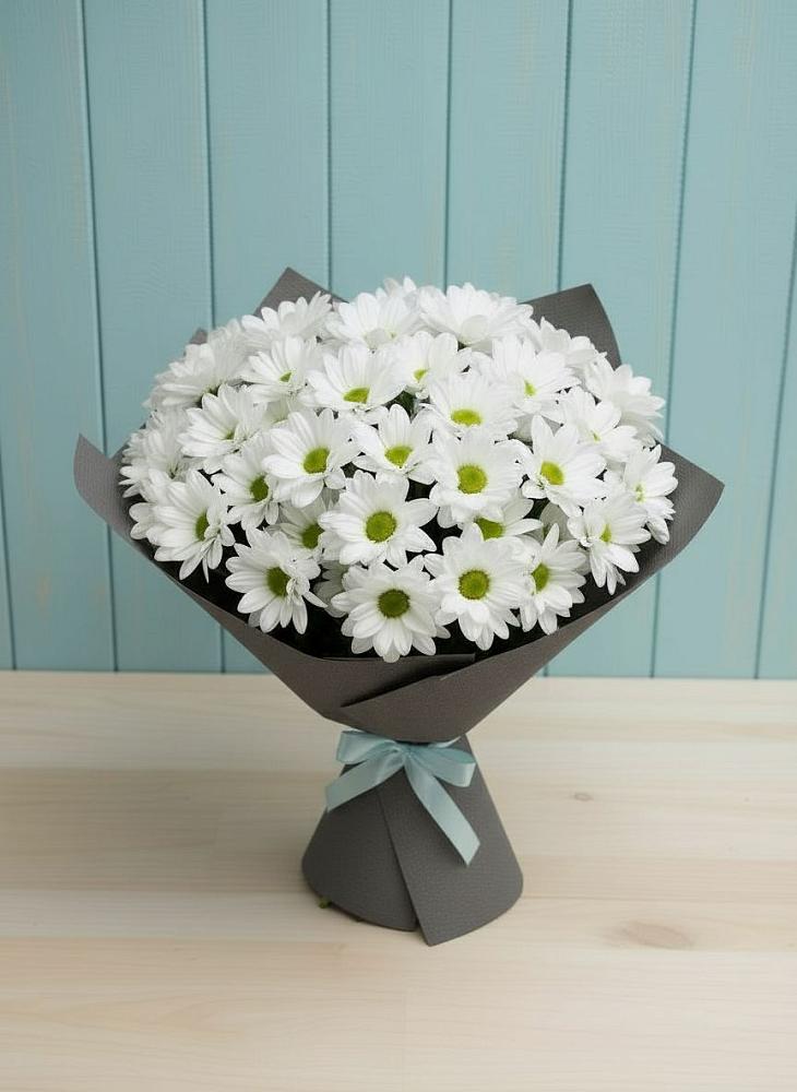 Букет цветов из: Хризантемы в Преградной