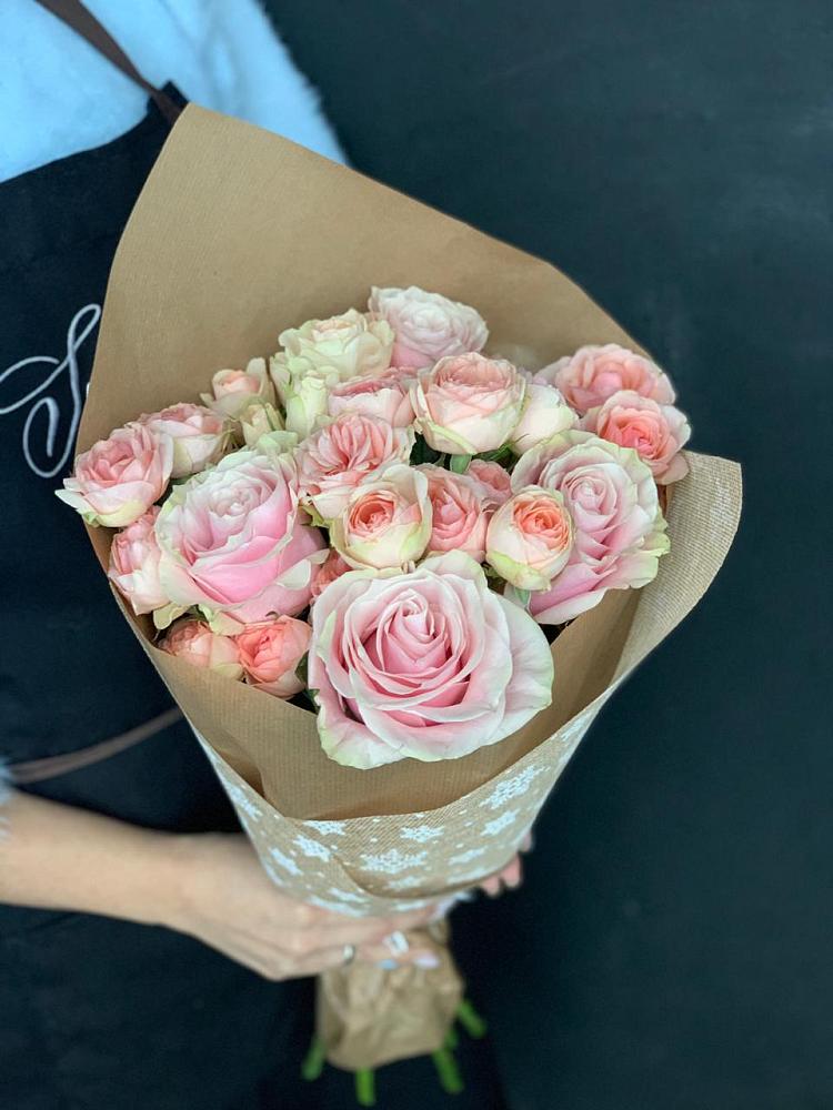 Букет цветов из: Хризантемы и Розы в Преградной