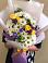 Букет цветов из: Ирисы, Хризантемы и Розы в Преградной