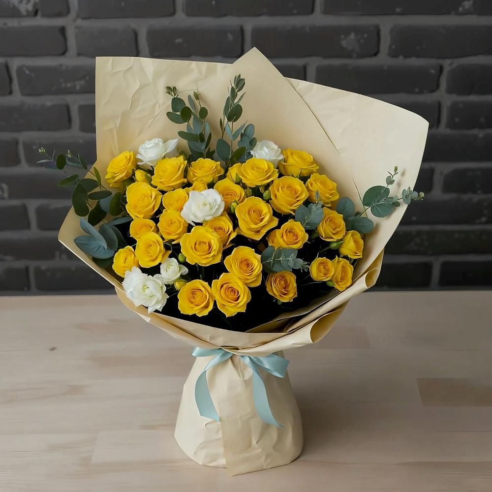 Букет цветов из: Розы в Преградной