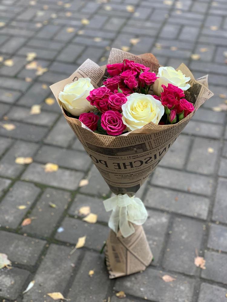 Букет цветов из: Розы в Преградной