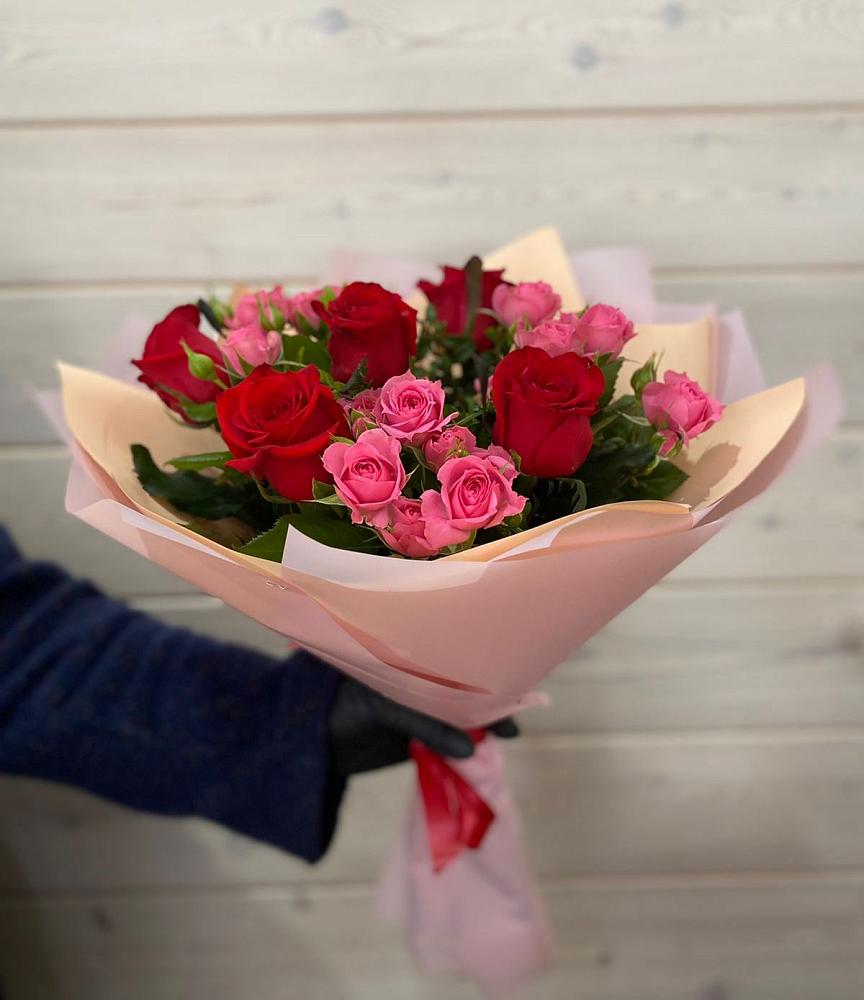 Букет цветов из: Розы в Преградной