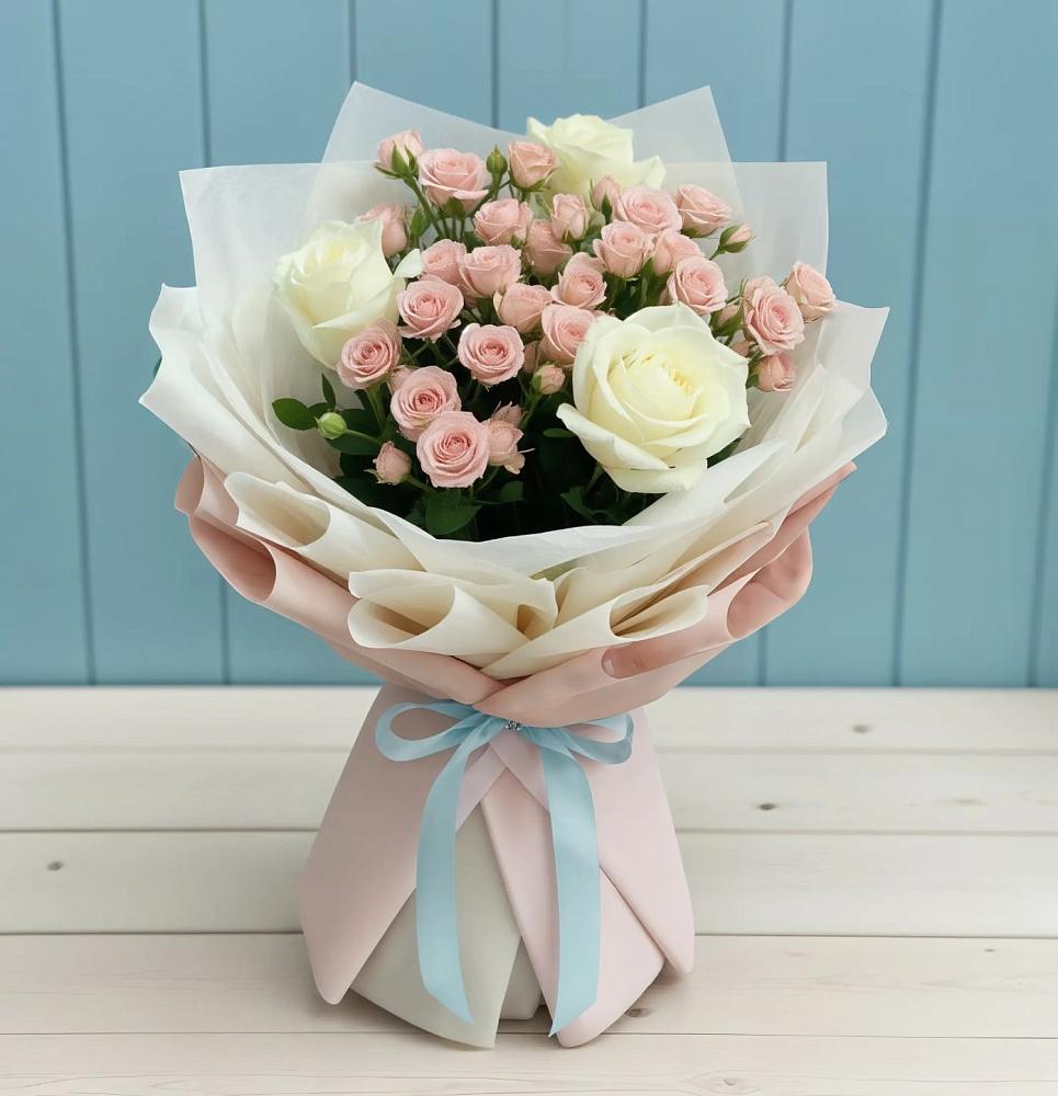 Букет цветов из: Розы в Преградной